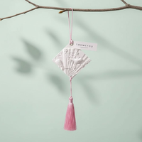 Diffuseur d'huiles essentielles en céramique et porcelaine, parfum d'ambiance pour la maison, désodorisant en plâtre parfumé, style chinois, à suspendre pour voiture ou armoire