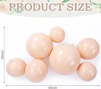 Kit d'arche de guirlande de ballons gonflables réutilisables en PVC, 7 ballons connectés pour anniversaires, mariages, événements en plein air et décorations de fête