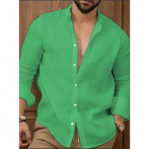 <span class=keywords><strong>Camicia</strong></span> Casual da <span class=keywords><strong>uomo</strong></span> Cardigan in <span class=keywords><strong>lino</strong></span> largo <span class=keywords><strong>camicia</strong></span> leggera a maniche lunghe - Product Image 5