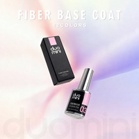 Gel de base en fibre de caoutchouc pour la construction rapide des ongles HEMA TPO Free Nail Art, pour réparer les ongles cassés, fibre de verre, 12 couleurs, gel de base en fibre