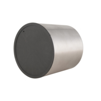 Ensemble de brosse de toilette et de support Nickel brossé Base et poignée en acier inoxydable 304 robustes Nettoyeurs de cuvette de toilette Brosse et support