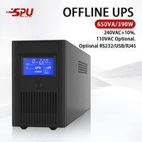 Fuente de Alimentación UPS de Respaldo a Precio de Fábrica, 600va 650va 850va 1000va, UPS Monofásico Interactivo para Computadora de Escritorio
