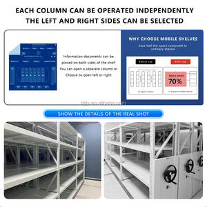 Sistema de estantería de almacenamiento móvil de servicio pesado moderno Ahorro de espacio Estantería de almacén Sistema de almacenamiento Unidades de estante - Product Image 5