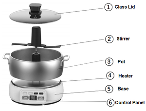 Máquina automática eléctrica para hacer mermelada y gelatina, olla de cocción lenta con <span class=keywords><strong>agitador</strong></span> automático - Product Image 5