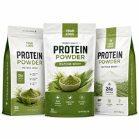 Sachet d'emballage personnalisé pour poudre protéinée, pochette alimentaire verticale de qualité alimentaire pour poudre de protéines de lactosérum