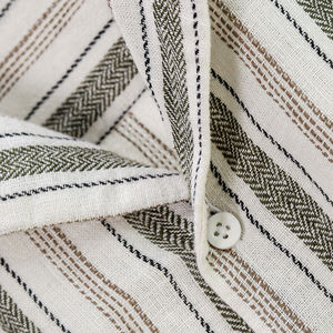 Hot Selling Men’s Pearl <b>White</b> Black Casual Short Sleeve <b>Shirt</b> for Summer Fashion - Product Image 4