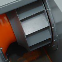 Ventilateurs centrifuges à pales courbées vers l'arrière en acier au carbone haute pression pour l'extraction des fumées de cuisine et la ventilation autonome