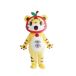 Kinqee Enjoyment Advertising Adults Inflatable Mascot Costume Custom Cartoon Character Custom Tiger Mascots Costumes For Party