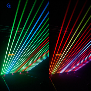 Laser mobile RVB à 6 <span class=keywords><strong>yeux</strong></span> 500mw Lumières laser DJ à tête mobile à 6 têtes pour boîte de nuit - Product Image 4