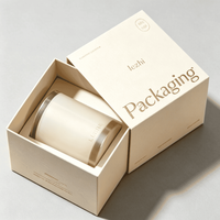 Boîte d'emballage de luxe pour bougies avec logo personnalisé, boîte à tiroir pour bougies avec insert, boîte d'emballage de haute qualité pour bougies