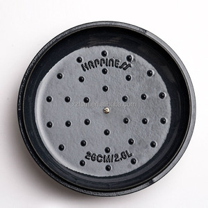 Factory Whole <strong>Sale</strong> 26cm Enameled Cast Iron Kitchen Cookware Set <strong>Paella</strong> <strong>Pan</strong> Braiser Roasting Pot Casseroles Collection - Product Image 2