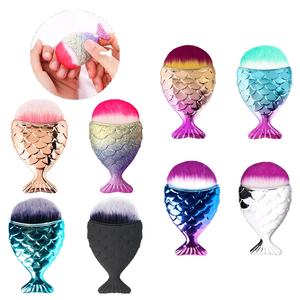 Outils de manucure HQ Mixed Proc Discount, pinceaux à poussière colorés pour l'art des ongles, pinceau à queue de poisson, pinceau de nettoyage pour ongles, pinceau de maquillage sirène - Product Image 2