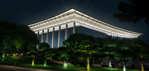 Illuminazione architettonica colorata della finestra della fabbrica costruzione personalizzata luci della parete del giardino illuminazione del paesaggio all'aperto di lusso - Product Image 2