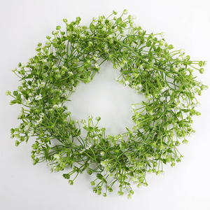 Guirlandes de verdure artificielle BXS Boxingshun avec fleurs blanches, décoration de mariage, décoration de la maison, ornements de plafond, plastique, 48 cm - Product Image 1