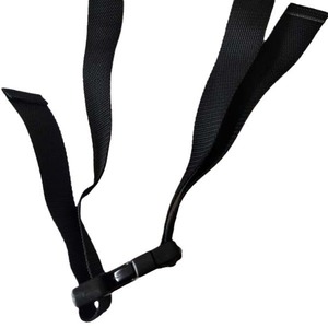 Black Polyester 37mm Width 122cm Length Ratchet <b>Buckle</b> <b>Strap</b> for Outdoor Kayak Backpack Gear - Product Image 5
