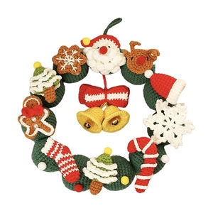 Bappoli fatti a mano 100% in cotone all'uncinetto di alta qualità decorazioni natalizie per le vacanze a casa ornamenti fatti a mano - Product Image 1