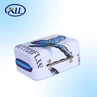 2024 nouvelle boîte à cils personnalisée pour cils de vison Mini sac à main valise cils boîte en fer blanc boîte en métal emballage en forme de valises