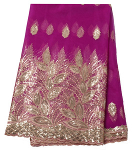 Vestido africano europeo y americano bordado de lentejuelas vestido de banquete de 3 colores accesorios de tela de moda encaje de encaje - Product Image 4