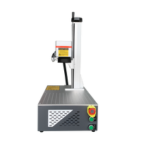 Machine de marquage laser à fibre portable 50W avec grand format 300x300mm, machine de marquage laser à fibre couleur avec source Mopa