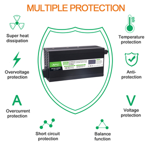 Chargeur de batterie Lifepo4 54,75V 10A avec écran OLED pour batterie Lifepo4 15S 48V, chargeur de batterie 48V, fourni par l'usine - Product Image 4