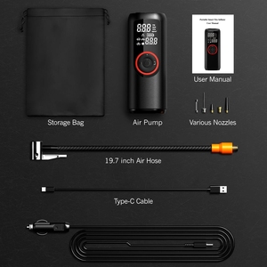 <span class=keywords><strong>Mini</strong></span> bicicleta de alta presión 6000mAh infladores eléctricos bomba de aire de neumático de bicicleta para compresor de aire de monitoreo de bicicleta - Product Image 6
