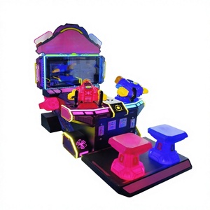 เครื่องยิงปืนหยอดเหรียญสีสันสดใส 2 ผู้เล่น เกมฝึกยิงเป้า สำหรับศูนย์เกมในร่มสำหรับเด็ก - Product Image 4