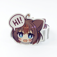 Pegatinas de Vinilo PVC Personalizadas al por Mayor con Diseño de Puntos Brillantes, Resistentes al Agua, Adhesivas, Holográficas, de Dibujos Animados