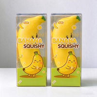 Mainan Squishy Pisang Renyah dari Gudang USA, Bola Penghilang Stres Slow Rebound, Mainan Fidget Squishy Portabel untuk Menghilangkan Kecemasan