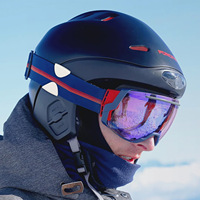 Nouveau clip de fixation pour masque de ski, lunettes de sport d'hiver avec support adapté au ski, UNE PAIRE