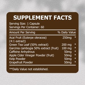 Capsules brûle-graisses thermogéniques directement de l'usine avec feuilles de thé vert, améliorent les niveaux d'énergie et soutiennent le métabolisme - Product Image 2