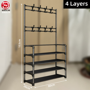 Étagère de rangement pour chaussures à 5 niveaux, organisateur de chaussures et bottes anti-poussière pour la maison, support de rangement durable - Product Image 6