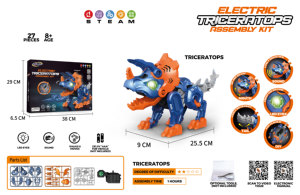 Dernière Offre Spéciale STEAM Toys Plastique Électrique DIY Assembler Dinosaure Avec Lumière Son <span class=keywords><strong>Try</strong></span> <span class=keywords><strong>Me</strong></span> Functions - Product Image 5
