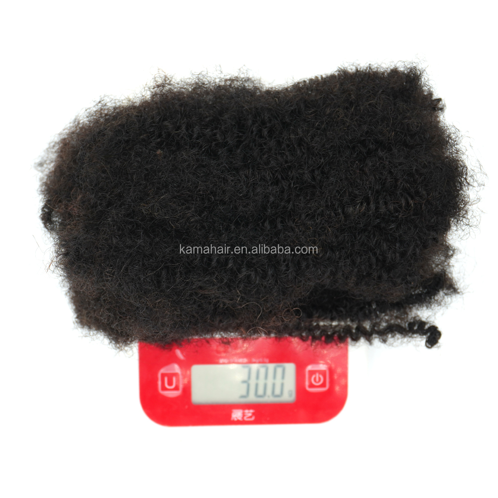 KAMA Afro Curly Human Afro Kinky Bulk Hair Human Hair Micro Braids Bulk 100% Human Bulk Hair for Dreadlocks Extensions Detail Section 7