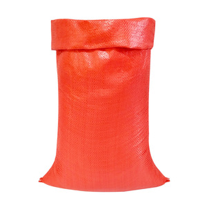 Sac tissé en plastique Qisheng 58 g/m² Capacité de charge 50 kg pour le stockage et l'emballage de céréales, maïs et aliments pour animaux - Product Image 1