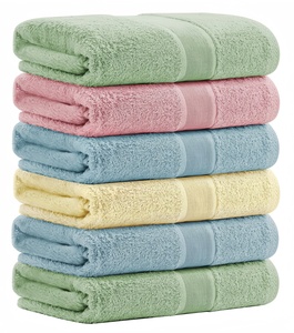 Wholesale 100% Pure Cotton Adult Rectangle <b>Bath</b> <b>Towel</b> <b>Set</b> Plain Color Woven Quick-Dry Face <b>Towel</b> Super Absorbent Bathroom - Product Image 1