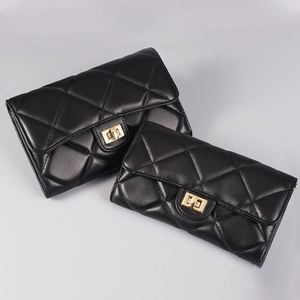 Billeteras Cuero Genuino Mujer Women Card Holder Ladies <b>Wallet</b> Luxury Quilted <b>Purse</b> <b>Phone</b> Checkbook Organizer Zipper Coin <b>Purses</b> - Product Image 4