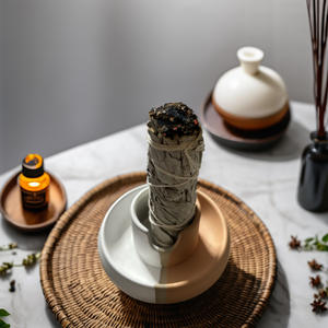 Quemador de Salvia Blanca, Porta Incienso de Cerámica para Paquetes de Salvia, Palo Santo y Otros Usos - Product Image 4