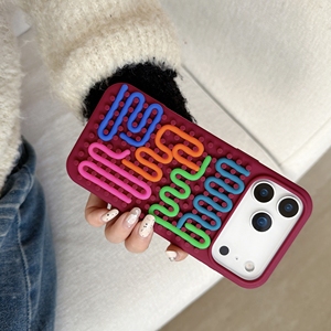 <span class=keywords><strong>Coque</strong></span> antichoc en silicone souple style jeu d'entraînement cérébral DIY Dots pour <span class=keywords><strong>iPhone</strong></span> 13 <span class=keywords><strong>14</strong></span> 15 16 17 Pro Max, housse amusante anti-stress - Product Image 3