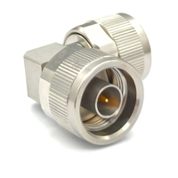 Adaptateur coaxial RF haute fréquence N-JWJG, ondes millimétriques, acier inoxydable, connecteur N à angle droit