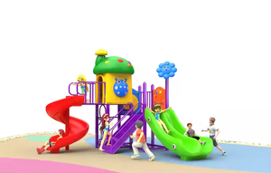 Vui Chơi Giải Trí Công Viên Thiết Bị Trẻ Em Nhựa Play House Trẻ Em Sân Chơi Ngoài Trời - Product Image 4