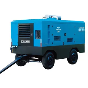 25Bar Potable Yuchai Engine Diesel Movable Screw Air Compressor for Mining Drilling Rig Machine