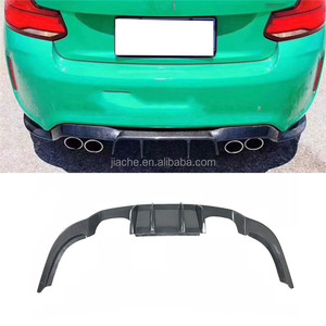 In Fibra di carbonio/FRP diffusore Posteriore Paraurti Lip Grembiuli per <span class=keywords><strong>BMW</strong></span> Serie <span class=keywords><strong>2</strong></span> F87 M2 Coupé <span class=keywords><strong>2</strong></span> Porte 2016 2017 V stile Paraurti Posteriore Hugger - Product Image 2