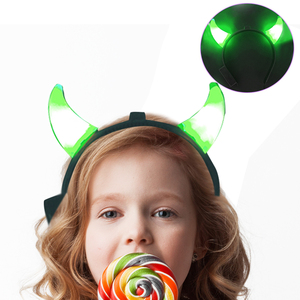 Serre-tête <span class=keywords><strong>LED</strong></span> unisexe style démon, lumineux et réutilisable, idéal pour Halloween, festivals et soirées – Cornes durables - Product Image 4