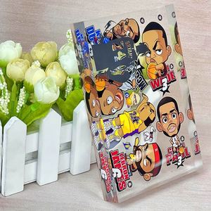 Custom Imprint Design Promotion Acrylic Transparent Crystal Display Block Logo Pattern Square Anime Cartoon Stand Ornament - Product Image 2