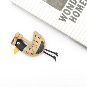 พวงกุญแจหนังแท้รูปเป็ดเซโนสสไตล์การ์ตูนคุณภาพสูงแบบพกพาได้ปรับแต่งได้ - Product Image 2