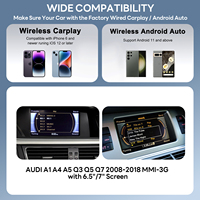 Interface vidéo sans fil CarPlay Android Auto pour Audi A1 A4 A5 2008-2018 système MMI-3G écran 6,5 pouces 7 pouces