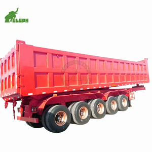 Semi-remorque benne basculante arrière 3 essieux 40 tonnes à bascule hydraulique pour usage <span class=keywords><strong>de</strong></span> construction à bas <span class=keywords><strong>prix</strong></span> - Product Image 2