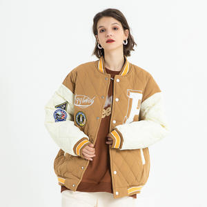 Chaqueta Varsity de Motociclista Transpirable con Bordado Personalizado de Letras Vintage para Deportes de Invierno y Ropa Urbana Informal para Hombre - Product Image 5