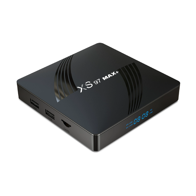 Factory Price H.265 HEVC 8K Ultra HD Video Android 11 TV Box Amlogic S905X4 Quad Core 4GB DDR3 32GB EMMC XS97 Max+ Set-top Box