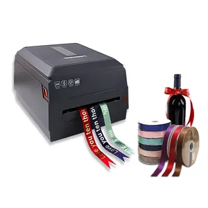 Máquina de impresión de etiquetas flexográficas potable Máquina automática de etiquetas de ropa con estampado en caliente Máquina de impresión de cinta de satén con cordón